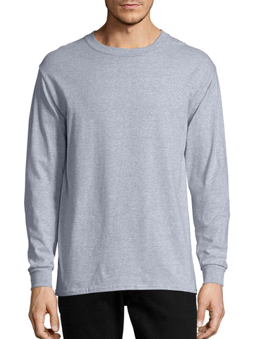 Hanes Men's ComfortSoft Long Sleeve T-shirt 4 Pack XL Gray