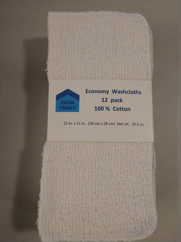 Economy Washcloths 12 Pack