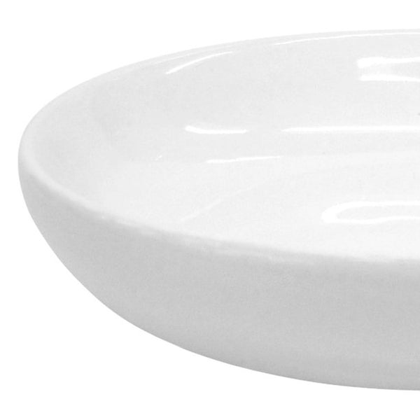 Basic Ceramic Soap Dish - White