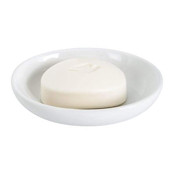 Basic Ceramic Soap Dish - White